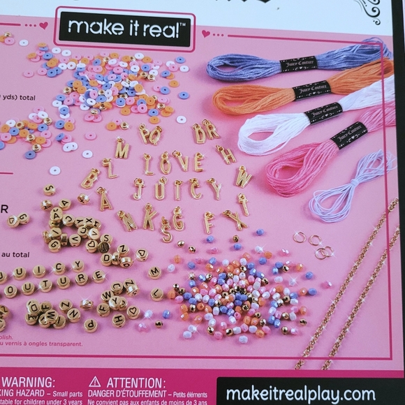 ✨️HP✨️ Juicy🍊 Couture Make It Real Love Letters DIY Bracelet Kit - NIB - Picture 12 of 16